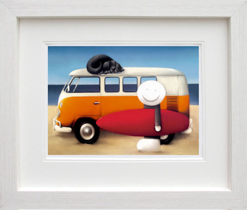 Beach Bum Framed Limited Edition Print on Paper by Artist Doug Hyde