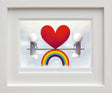 Love From a Distance Framed Print on Paper by Artist Doug Hyde