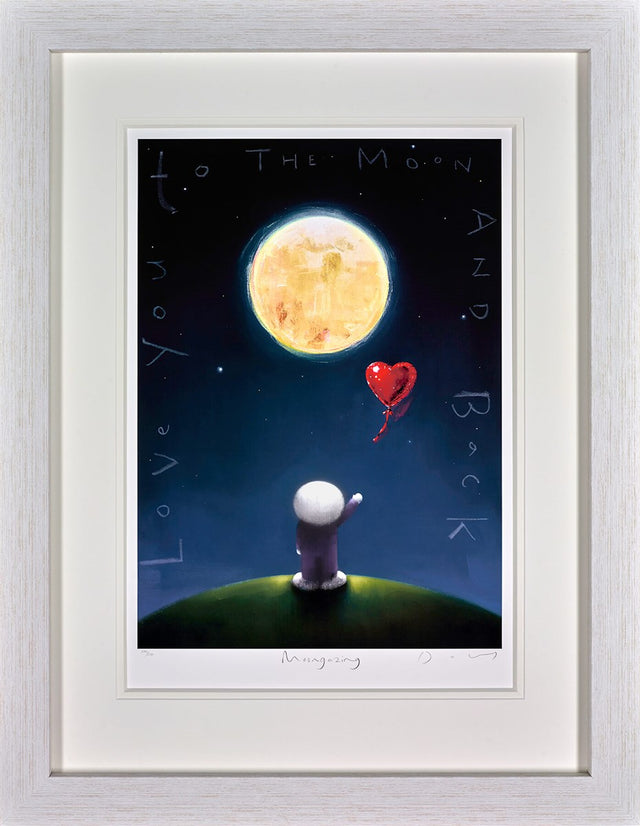 Moongazing Framed Signed Limited Edition Print on Paper by Artist Doug Hyde