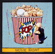 Movie Night Framed Mixed Media Print by Artist Doug Hyde