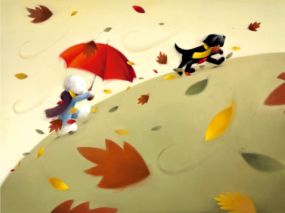 Park Run Mounted Print by Artist Doug Hyde