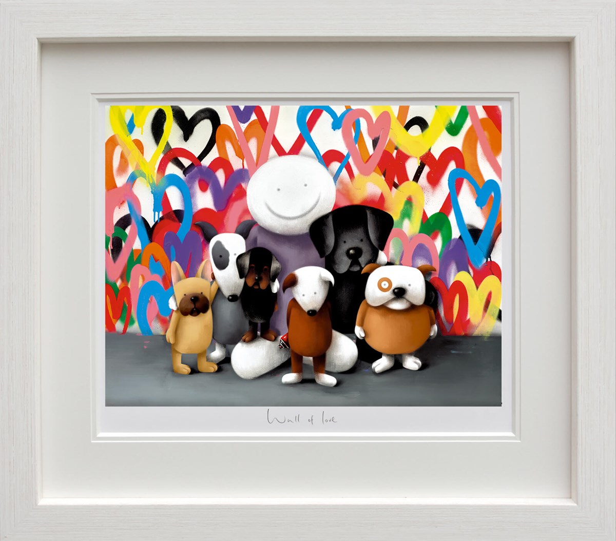 Wall of Love Framed Print by Artist Doug Hyde