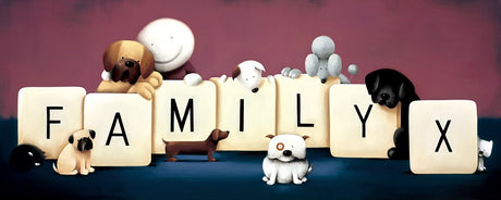 Family Mounted Print by Artist Doug Hyde